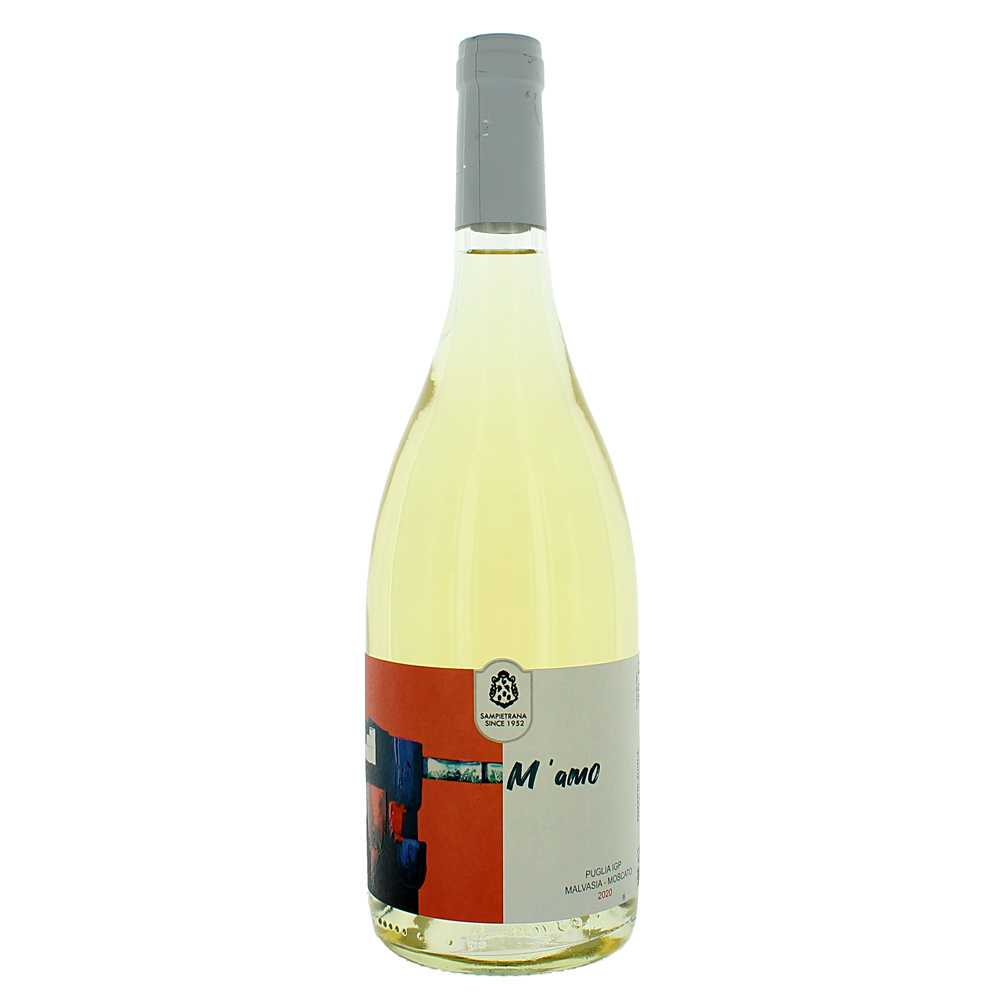 SAMPIETRANA M’amo Malvasia Moscato IGP 0,75l (baltas, sausas vynas)