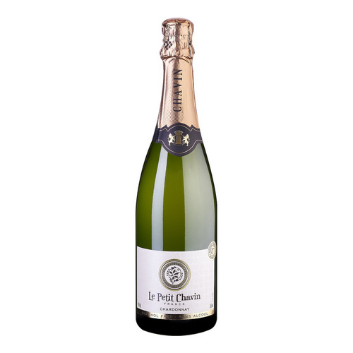 LE PETIT CHAVIN Gasified Chardonnay Sparkling 0,75l (nealkoholinis, baltas, putojantis vynas)