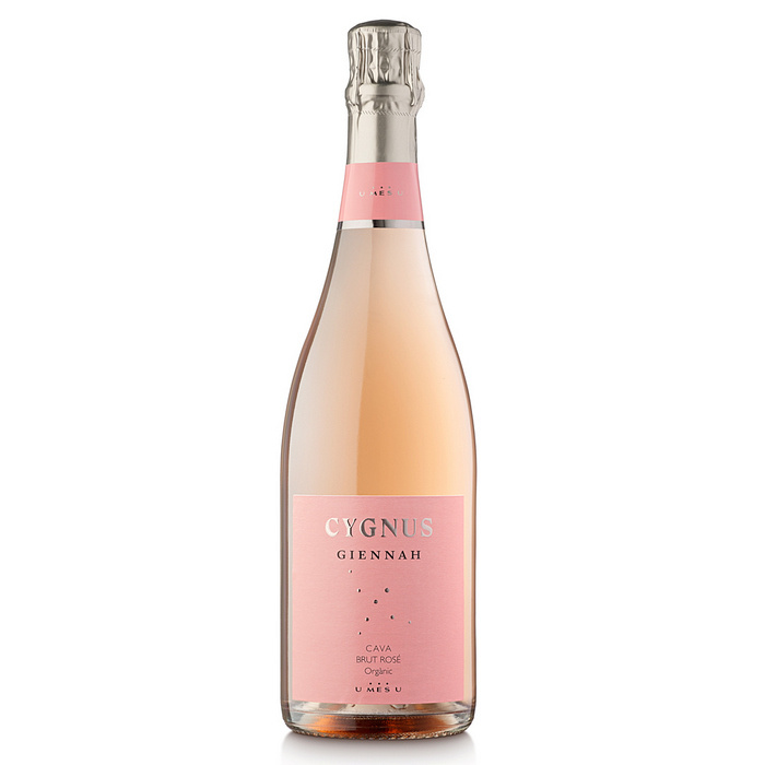 CYGNUS Giennah Cava Rose Brut DOP 0,75l (rausvas, sausas, putojantis vynas, Ispanija)